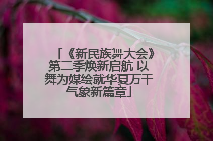 《新民族舞大会》第二季焕新启航 以舞为媒绘就华夏万千气象新篇章
