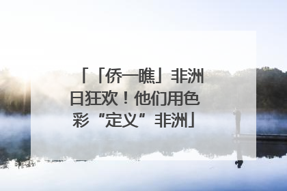 「侨一瞧」非洲日狂欢！他们用色彩“定义”非洲