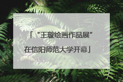 “王璇绘画作品展”在信阳师范大学开幕