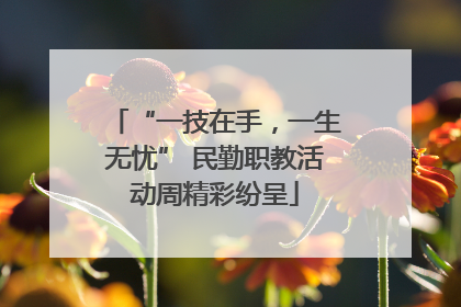 “一技在手，一生无忧” 民勤职教活动周精彩纷呈