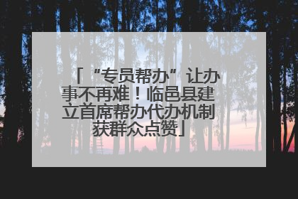 “专员帮办”让办事不再难！临邑县建立首席帮办代办机制获群众点赞
