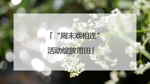 “周末戏相逢”活动绽放莆田