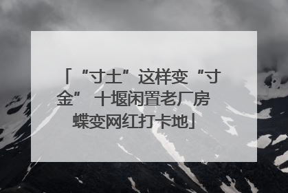“寸土”这样变“寸金” 十堰闲置老厂房蝶变网红打卡地