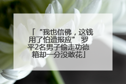 “我也信佛，这钱用了怕遭报应” 罗平2名男子偷走功德箱却一分没敢花