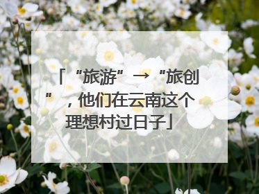 “旅游”→“旅创”，他们在云南这个理想村过日子