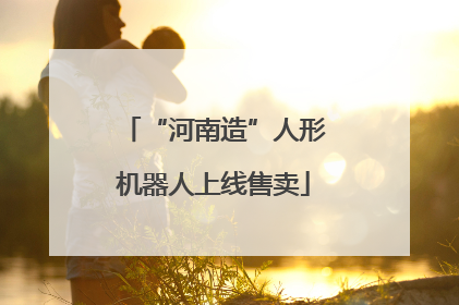 “河南造”人形机器人上线售卖