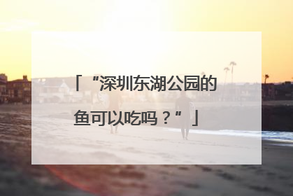 “深圳东湖公园的鱼可以吃吗？”