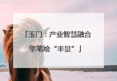 玉门：产业智慧融合 擎笔绘“丰景”