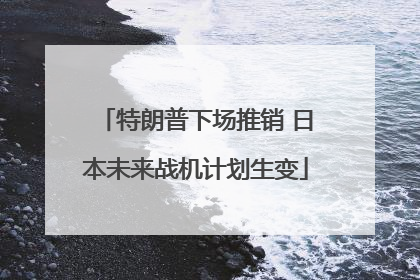 特朗普下场推销 日本未来战机计划生变