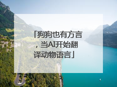 狗狗也有方言，当AI开始翻译动物语言
