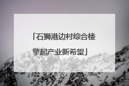 石狮港边村综合楼擎起产业新希望