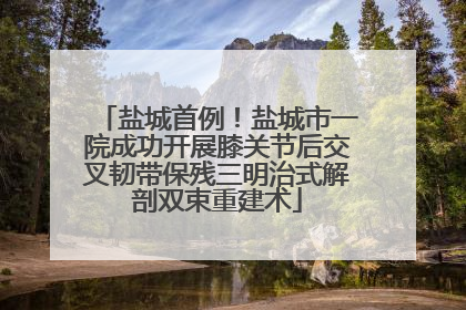 盐城首例！盐城市一院成功开展膝关节后交叉韧带保残三明治式解剖双束重建术