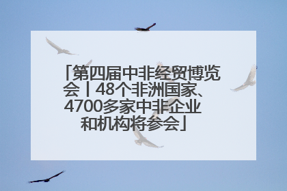 第四届中非经贸博览会丨48个非洲国家、4700多家中非企业和机构将参会