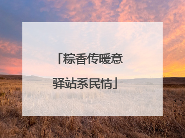 粽香传暖意 驿站系民情