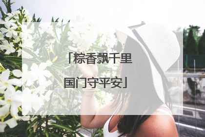 粽香飘千里 国门守平安