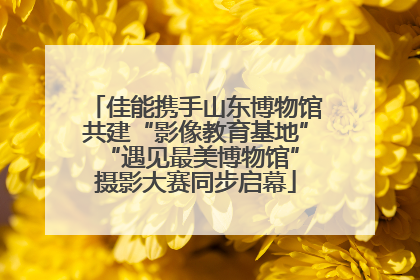 佳能携手山东博物馆共建“影像教育基地” “遇见最美博物馆”摄影大赛同步启幕