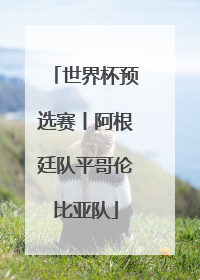 世界杯预选赛丨阿根廷队平哥伦比亚队