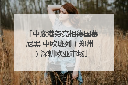 中豫港务亮相德国慕尼黑 中欧班列（郑州）深耕欧亚市场