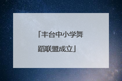 丰台中小学舞蹈联盟成立