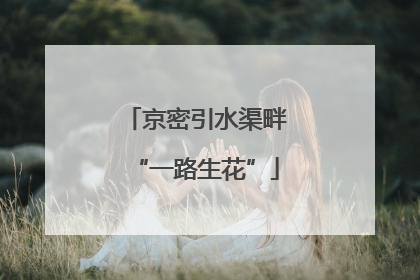 京密引水渠畔“一路生花”