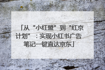 从“小红盟”到“红京计划”：实现小红书广告笔记一键直达京东