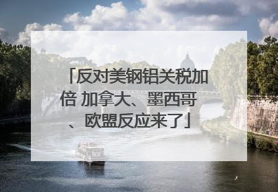反对美钢铝关税加倍 加拿大、墨西哥、欧盟反应来了