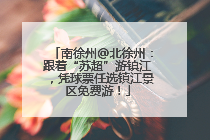 南徐州@北徐州：跟着“苏超”游镇江，凭球票任选镇江景区免费游！