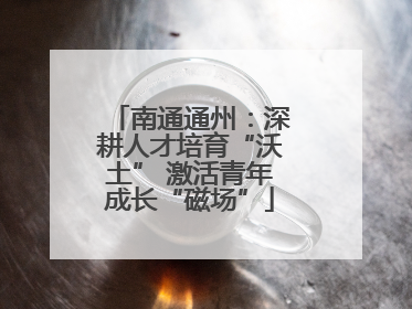 南通通州：深耕人才培育“沃土” 激活青年成长“磁场”
