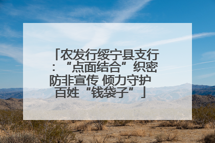 农发行绥宁县支行：“点面结合”织密防非宣传 倾力守护百姓“钱袋子”