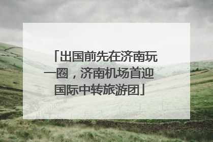 出国前先在济南玩一圈，济南机场首迎国际中转旅游团