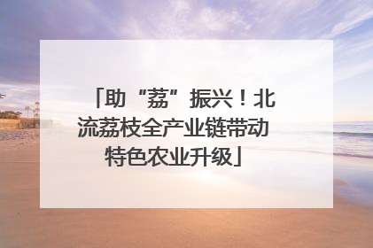 助“荔”振兴！北流荔枝全产业链带动特色农业升级