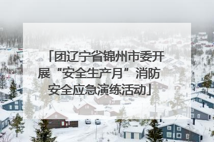 团辽宁省锦州市委开展“安全生产月”消防安全应急演练活动