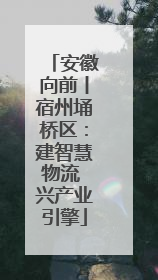 安徽向前丨宿州埇桥区：建智慧物流 兴产业引擎