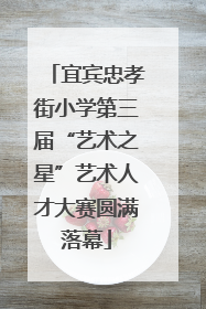 宜宾忠孝街小学第三届“艺术之星”艺术人才大赛圆满落幕