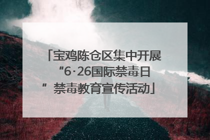 宝鸡陈仓区集中开展“6･26国际禁毒日”禁毒教育宣传活动