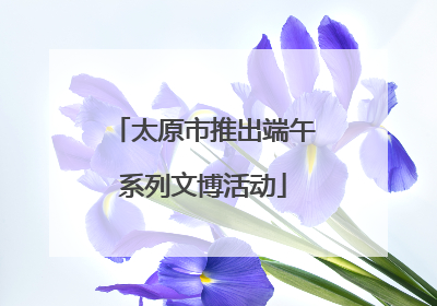 太原市推出端午系列文博活动