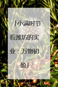 小满时节看潍坊的实业：万物初盈