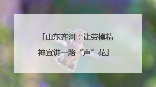 山东齐河：让劳模精神宣讲一路“声”花