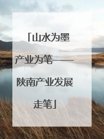 山水为墨 产业为笔——陕南产业发展走笔