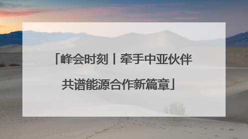 峰会时刻丨牵手中亚伙伴 共谱能源合作新篇章