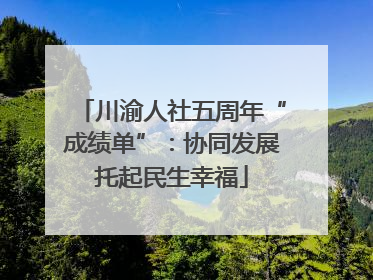 川渝人社五周年“成绩单”：协同发展托起民生幸福