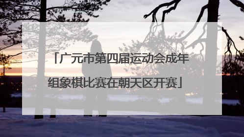 广元市第四届运动会成年组象棋比赛在朝天区开赛