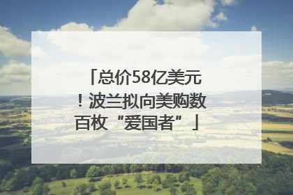 总价58亿美元！波兰拟向美购数百枚“爱国者”