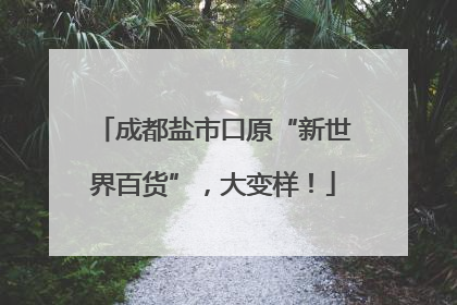 成都盐市口原“新世界百货”，大变样！