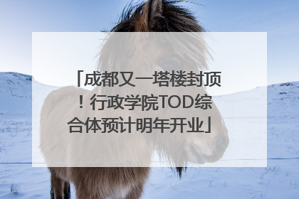 成都又一塔楼封顶！行政学院TOD综合体预计明年开业