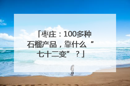 枣庄：100多种石榴产品，靠什么“七十二变”？