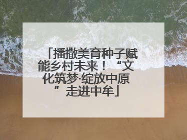 播撒美育种子赋能乡村未来！“文化筑梦·绽放中原”走进中牟