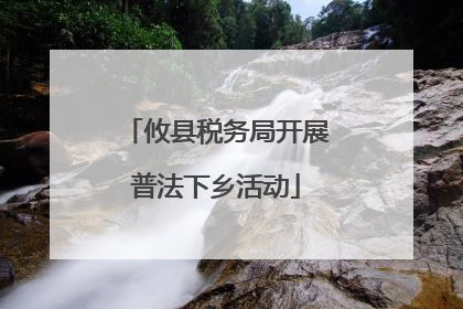 攸县税务局开展普法下乡活动