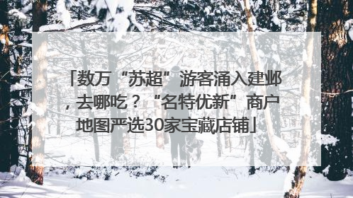 数万“苏超”游客涌入建邺，去哪吃？“名特优新”商户地图严选30家宝藏店铺