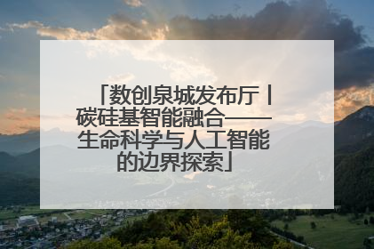 数创泉城发布厅丨碳硅基智能融合——生命科学与人工智能的边界探索